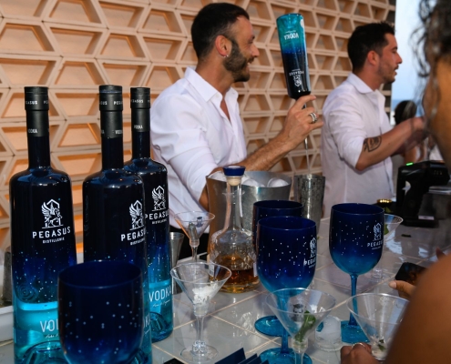 cocktail service at rooftop aguas de ibiza