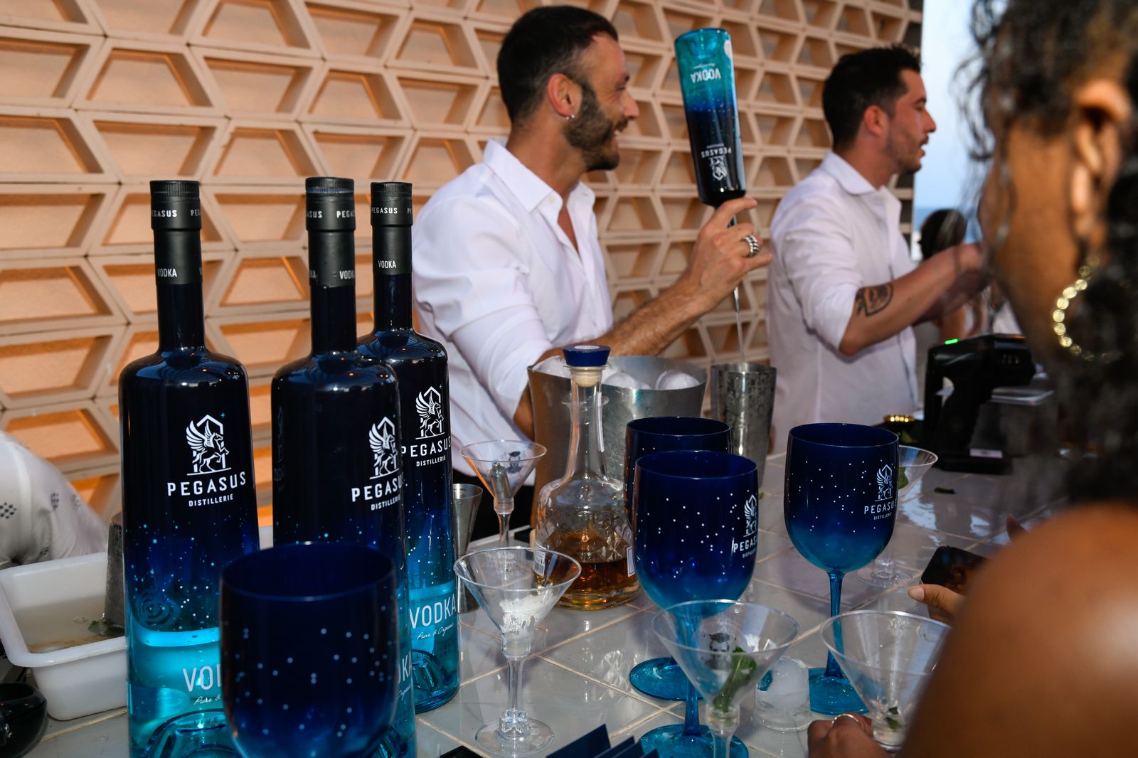 cocktail service at rooftop aguas de ibiza